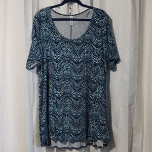 Blue on blue print Perfect Tee